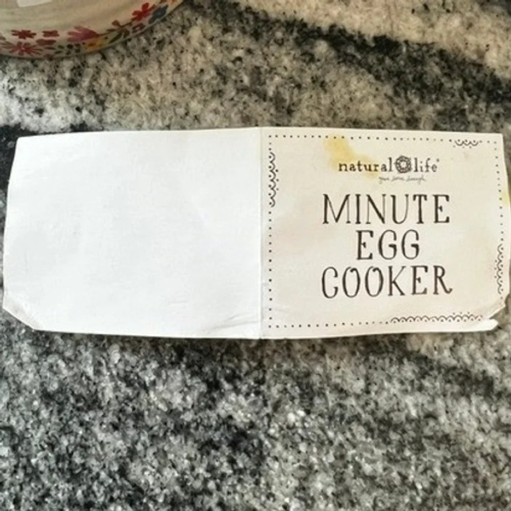 Natural Life Minute Egg Cooker Unisex OS Cream Floral Ceramic KTT000163
